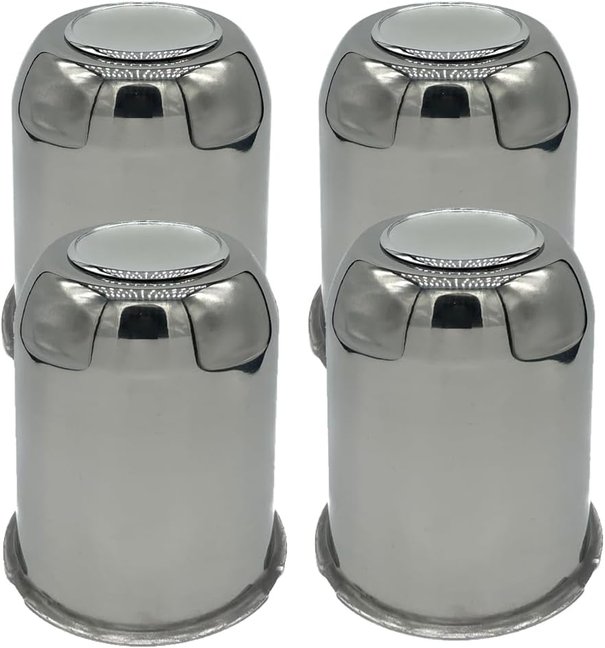 4 Tapas centrales 3-3/4" para remolque RV acero inox