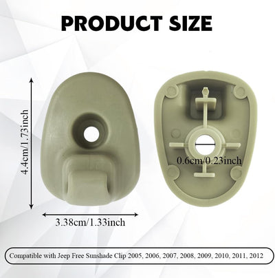2 Pzas Clip Visera Coche Comp Jeep Liberty 05-12