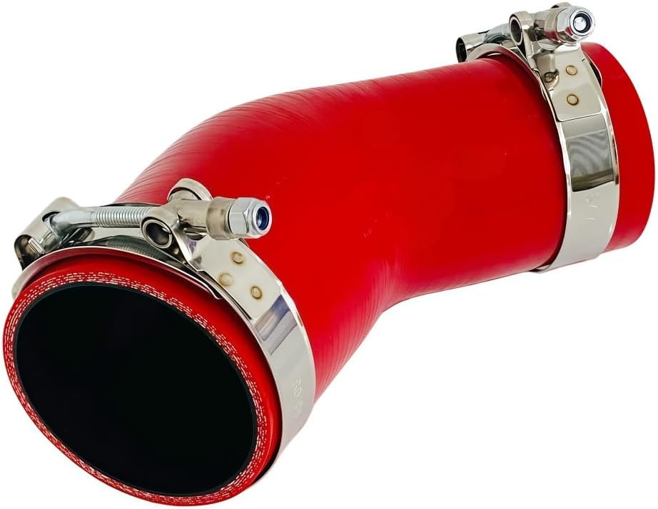 Codo reductor silicona 2-2.5" 45 grados pierna refrigerante