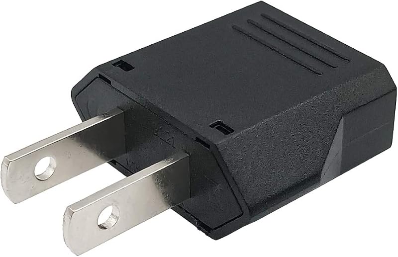 Adaptador enchufe europeo a estadounidense tipo E/F a A/B 2uds