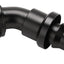 Adaptador manguera bloqueo empuje 45grados aluminio negro
