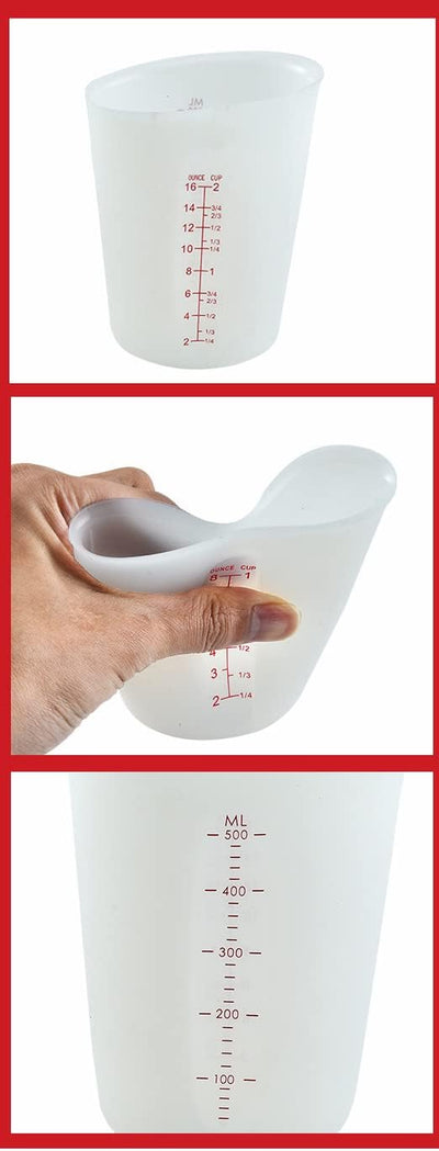 3 Tazas Medidoras Silicona para Resina Epoxi y Chocolate