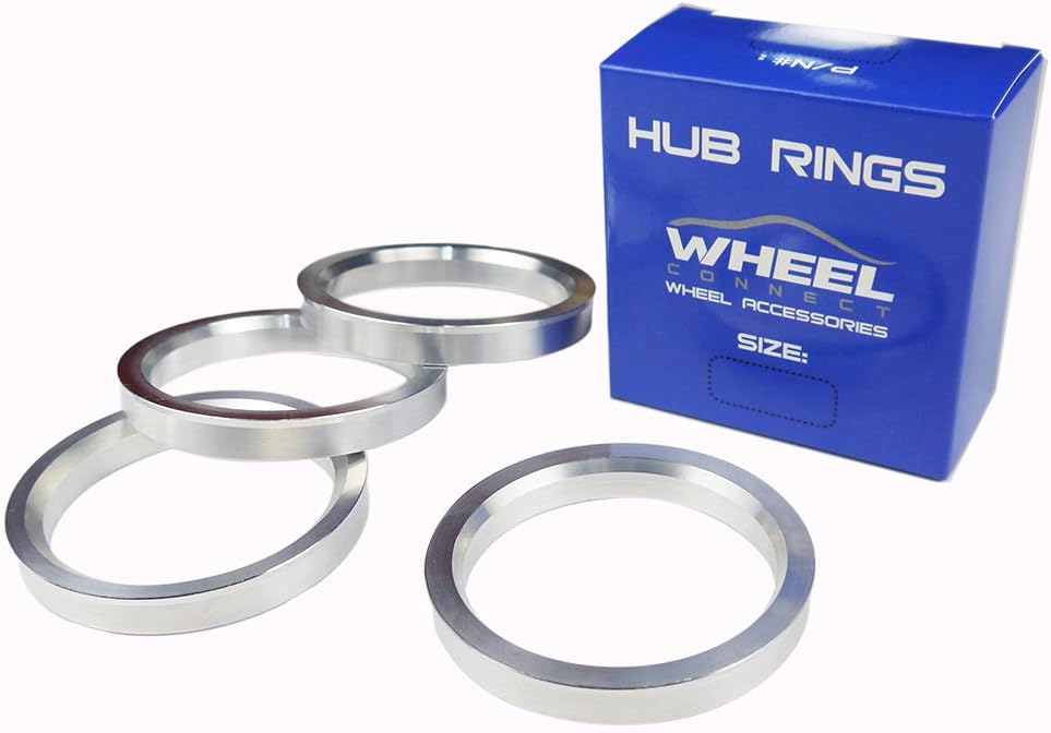 Set 4 Anillos Centricos Rueda 72.6-66.9mm