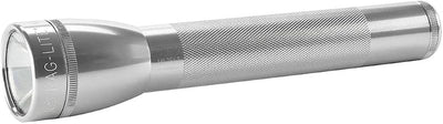 Linterna LED 3 celdas C color plateado
