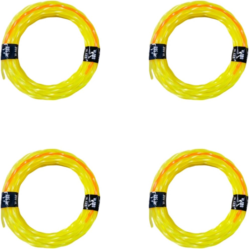 4 Líneas Recortadora Triangulares 095" Comp Amarillo Naranja
