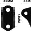 Kit soporte pedal estribos moto cross Rawrr Mantis X negro