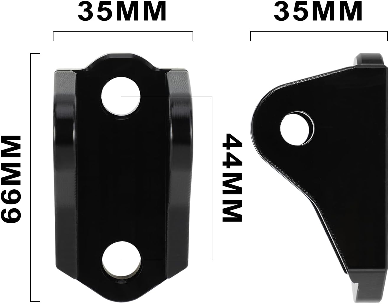 Kit soporte pedal estribos moto cross Rawrr Mantis X negro