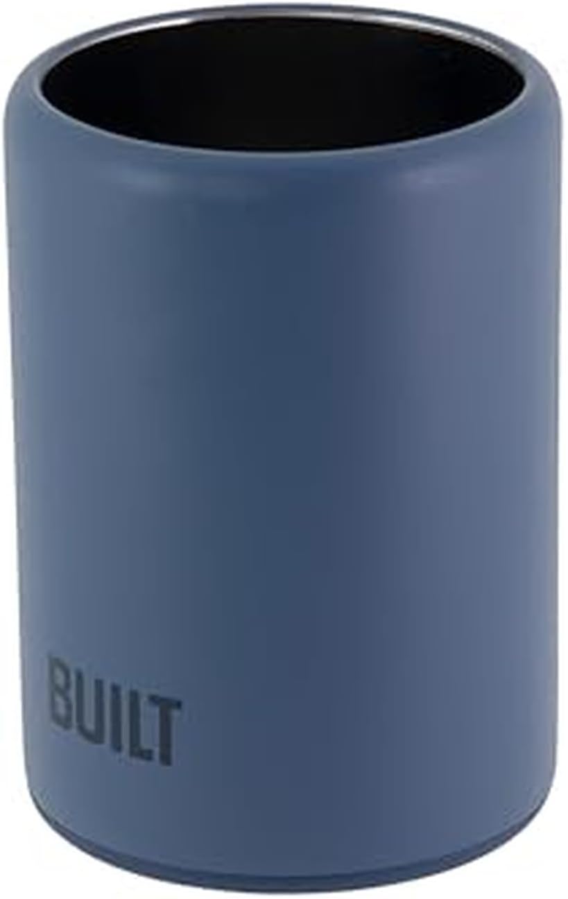 Enfriador latas acero inox doble pared 12oz azul