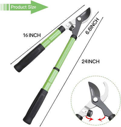 Podadora extensible 16-24pulg acero SK5 corte 1.6pulg