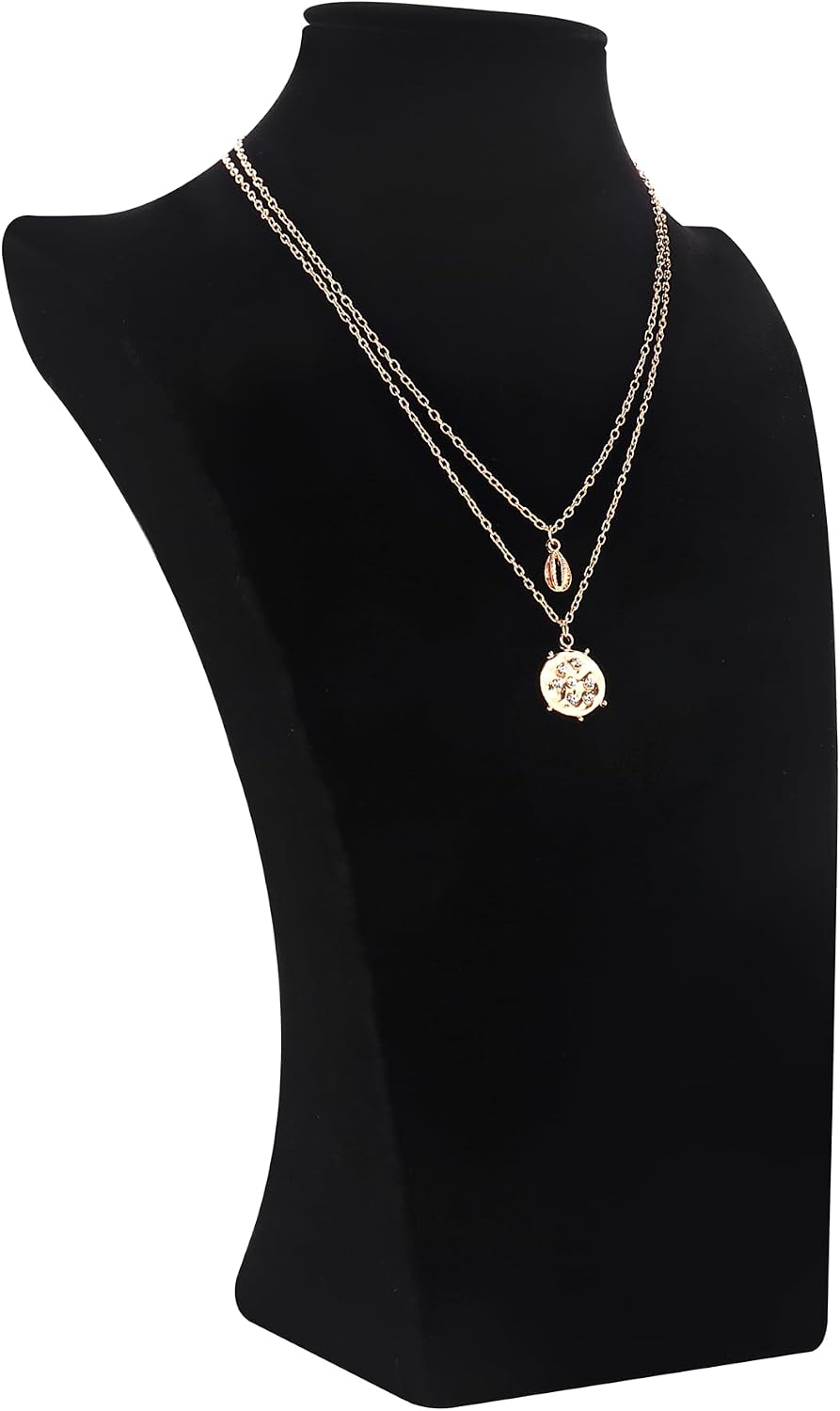 Busto terciopelo negro 11" para collar