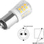 Bombilla LED 3W AC12V/DC 10-24V base bayonetano 4 pzas