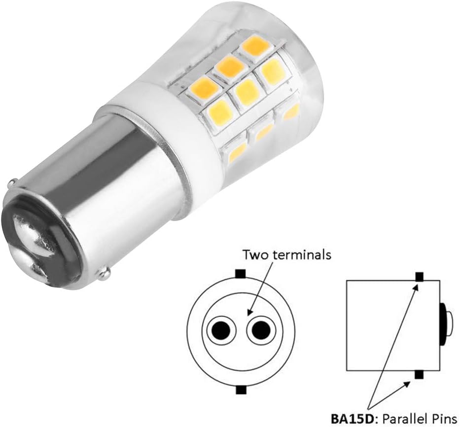 Bombilla LED 3W 12V AC/DC base bayoneta regulable 4 pzas