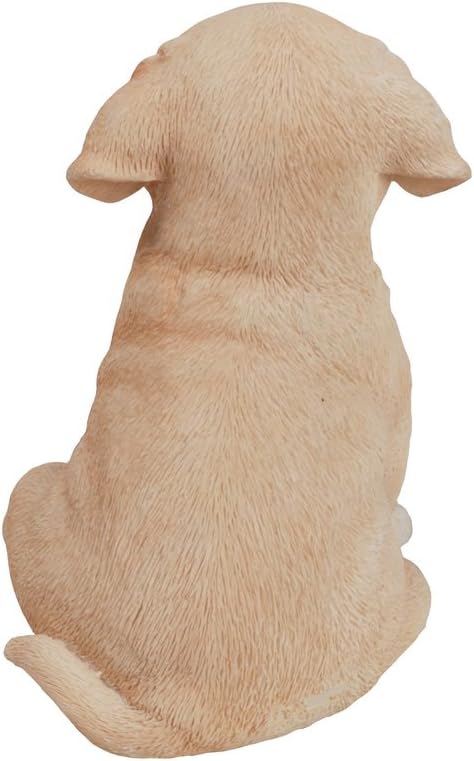 Estatua perro cachorro amarillo