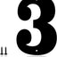 Números metal 4pulg letras dirección letrero exterior