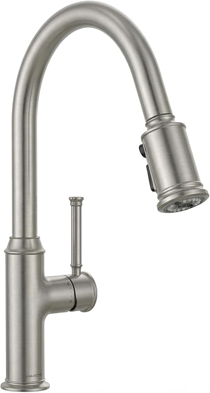 Grifo cocina níquel cepillado rociador extraíble 1 y 3