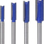 Juego 4 Pzas Brocas Enrutador Vástago 1/4pulg Doble Flauta