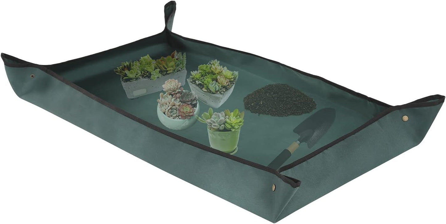 Alfombrilla trasplante plantas jardinería tela Oxford 75x110cm