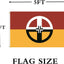 Bandera curativa nativa americana 3x5ft poliéster doble