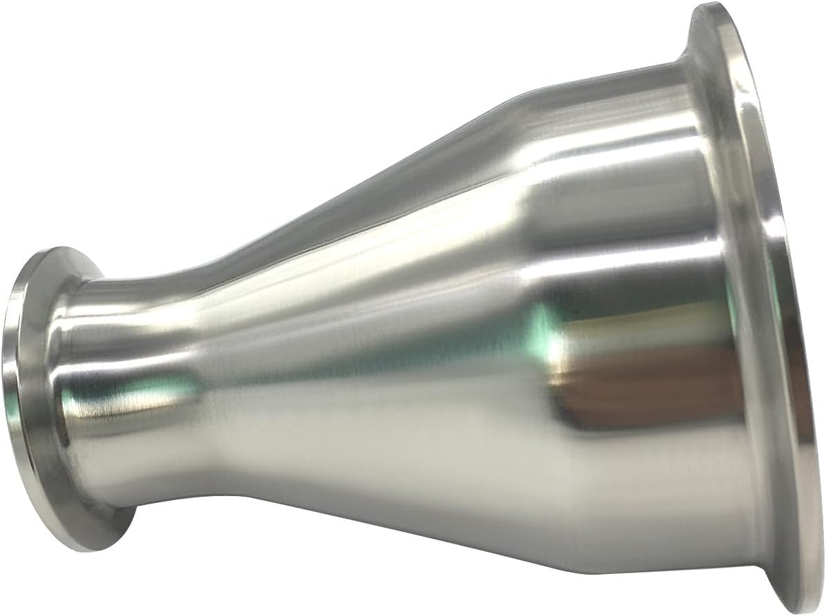 Reductor Tri Clamp Acero Inox 304 Tubo 3" a 1.5"
