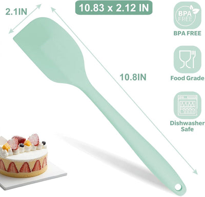 Espátula silicona verde menta 10.8pulg resistente calor