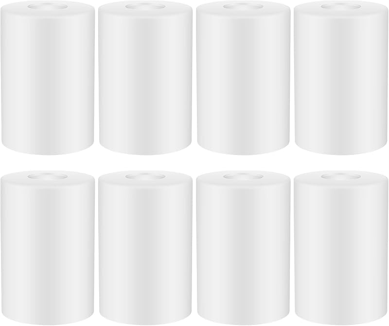 8 Pzas Vidrio Esmerilado Blanco para Lámpara E26