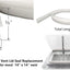 Sello ventilación techo RV repuesto 110 blanco
