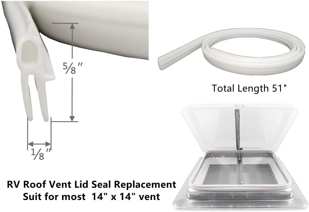 Sello ventilación techo RV repuesto 110 blanco