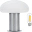 Lámpara de hongo mesita noche tactil 3 vías LED 6W plateado
