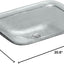 Lavabo rectangular vidrio para piscina baño hielo