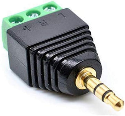 5 Conectores TRS Macho 1/8pulg 0.138pulg 3 Polos Auriculares