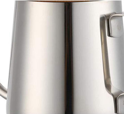 Hervidor de café de acero inoxidable 12 oz con tapa de madera y boquilla larga