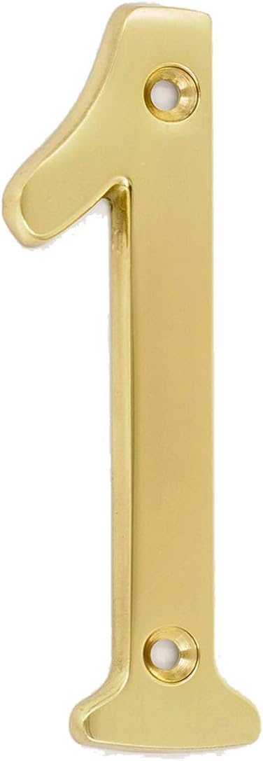 Números latón macizo 3pulg para puertas y buzón