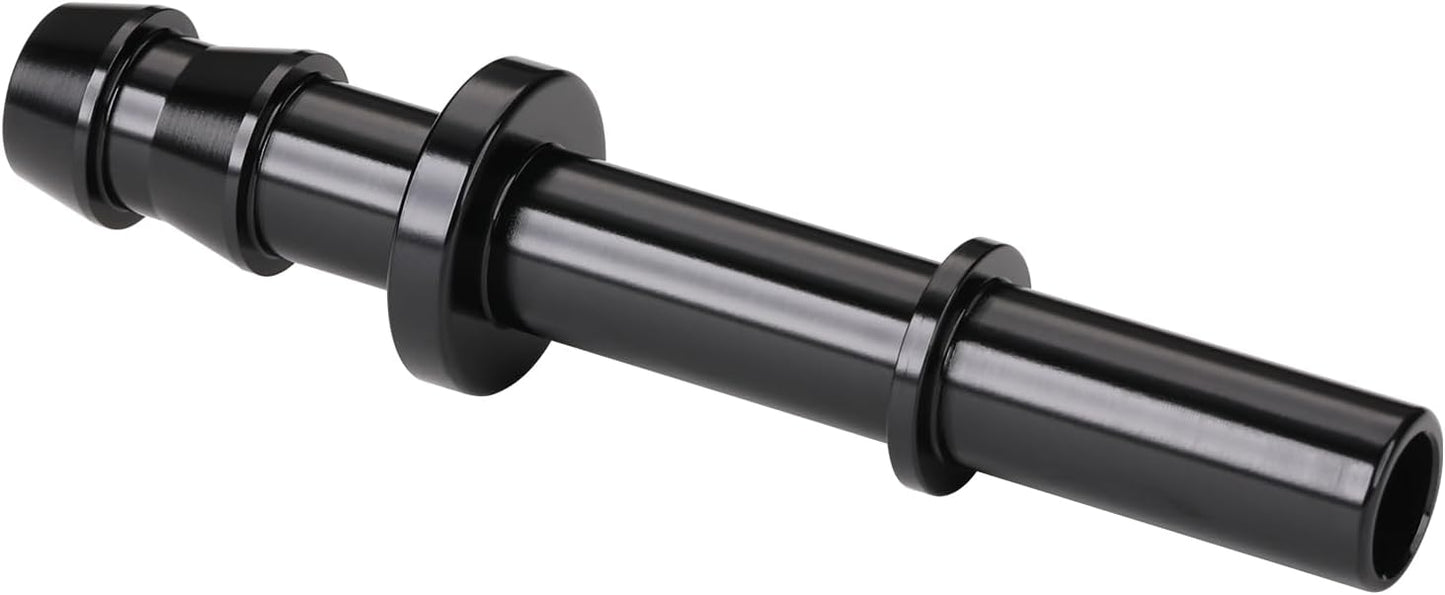 Adaptador manguera púas 5/16 SAE aluminio negro
