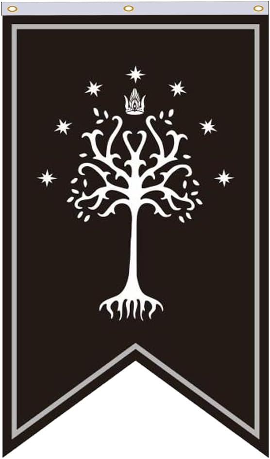 Bandera árbol Gondor 30x50" poliéster decoración