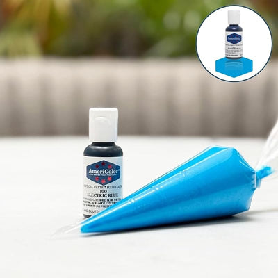 Pasta gel suave para alimentos color azul