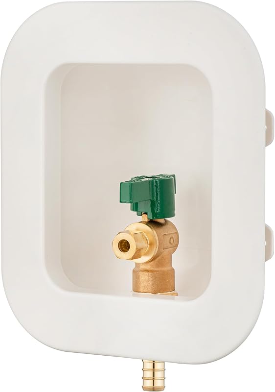 Válvula salida hielera PEX-B 1/2 pulg con crimpado 1/4