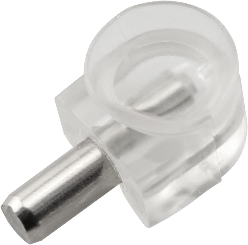 Pinzas soporte estante 0.197pulg 20uds plástico transparente
