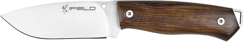 Cuchillo caza entrenamiento hoja satén 4.2" mango cocobolo