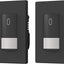 Interruptor luz sensor movimiento PIR negro con cable