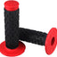 Agarradera goma suave motocross negro-rojo 7/8