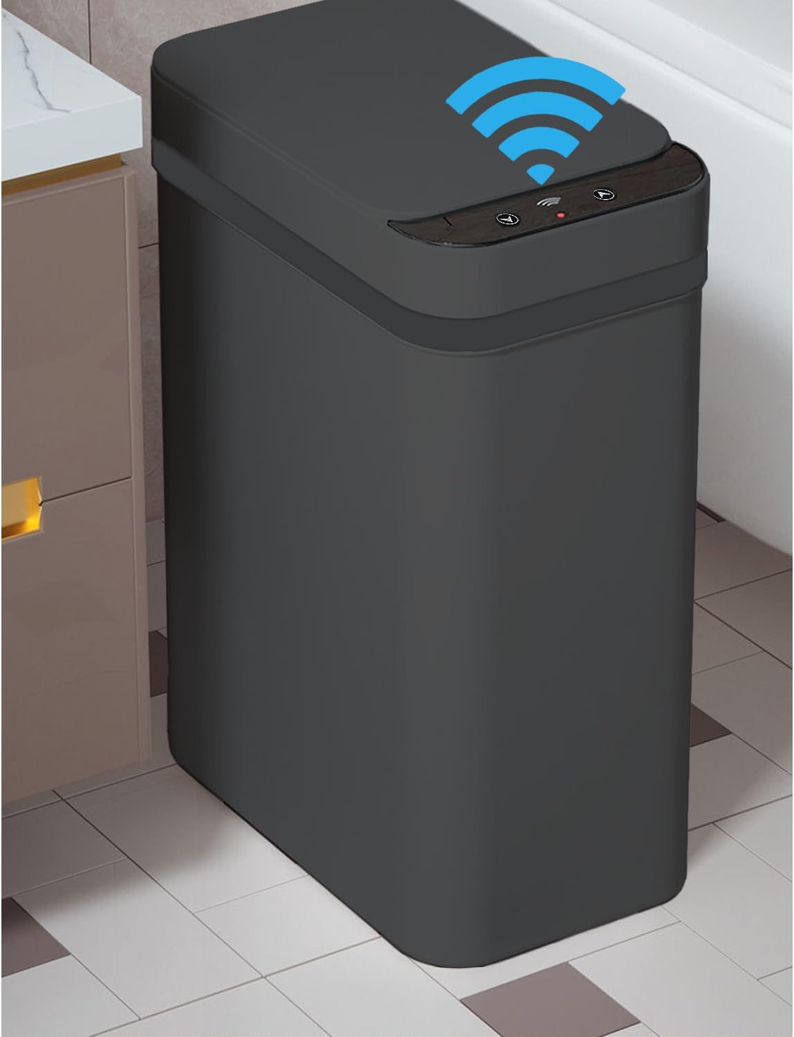 Cubo basura automático 15.5L sensor movimiento plástico