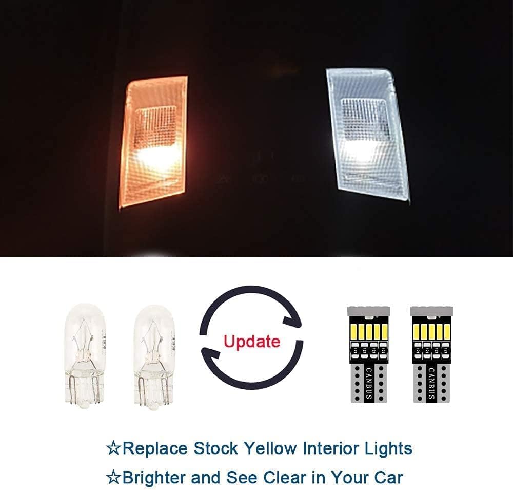 Kit 8 Luces LED Interior para Toyota Tacoma Mapa Cúpula
