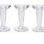 Portavelas cónicos cristal soportes decorativos 5pulg set 3