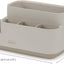 Organiz. baño EasyStore para cepillos y pasta Ecru