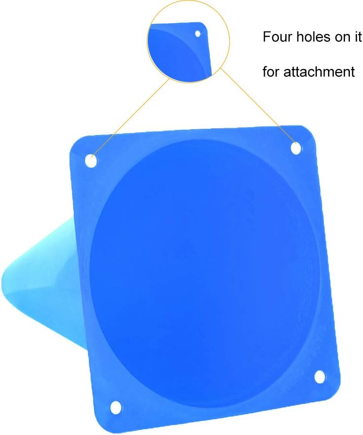Conos tráfico 9pulg plástico azules entrenamiento fútbol
