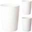 Cubo basura pequeño para baños oficinas pack 3 blanco