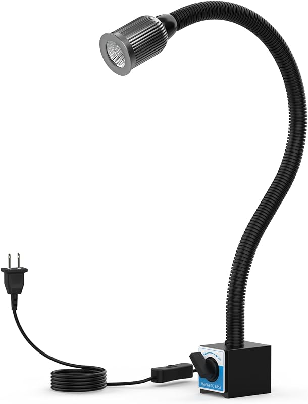 Luz magnética 1200 lúmenes base ajustable fresado CNC