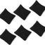 6 Pzas Almohadillas Joyas Terciopelo Negro