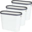 3 Pzas Cubo Basura Plástico 3gal con Asas Rectangular