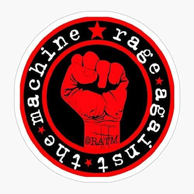 Adhesivo gráfico Punk Rage para botellas, teléfonos y coches